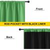 imageNICETOWN Full Shade Curtain Panels Pair of Energy Smart Rod Pocket Blackout Drapes for Guest Room Window Thermal Insulated Guest Room Lined Window DressingSilver Grey 52 x 72 inchForest Green