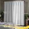 imageNICETOWN Full Shade Curtain Panels Pair of Energy Smart Rod Pocket Blackout Drapes for Guest Room Window Thermal Insulated Guest Room Lined Window DressingSilver Grey 52 x 72 inchPure White