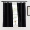 imageNICETOWN Full Shade Curtain Panels Pair of Energy Smart Rod Pocket Blackout Drapes for Guest Room Window Thermal Insulated Guest Room Lined Window DressingSilver Grey 52 x 72 inchBlack