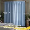 imageNICETOWN Full Shade Curtain Panels Pair of Energy Smart Rod Pocket Blackout Drapes for Guest Room Window Thermal Insulated Guest Room Lined Window DressingSilver Grey 52 x 72 inchVintage Blue