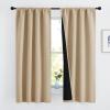 imageNICETOWN Full Shade Curtain Panels Pair of Energy Smart Rod Pocket Blackout Drapes for Guest Room Window Thermal Insulated Guest Room Lined Window DressingSilver Grey 52 x 72 inchBiscotti Beige