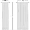 imageNICETOWN Full Shade Curtain Panels Pair of Energy Smart Rod Pocket Blackout Drapes for Guest Room Window Thermal Insulated Guest Room Lined Window DressingSilver Grey 52 x 72 inchPure White