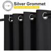 imageNICETOWN 2 Panels Weighted Blackout Cabana Curtains Outdoor Patio W52 x L84 Windproof Top amp Bottom Grommet amp Back Tab Thermal Heavyweight Drapes Keep Privacy for YardPorch Biscotti BeigeBlack