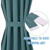 imageNICETOWN Door Curtain Panel Grey French Door Curtains Blackout Thermal Insulated Curtain Sidelight Privacy for WindowLiving RoomDoorwaysClassroom 25W by 72L inches 1 PanelSea Teal