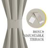 imageNICETOWN Door Curtain Panel Grey French Door Curtains Blackout Thermal Insulated Curtain Sidelight Privacy for WindowLiving RoomDoorwaysClassroom 25W by 72L inches 1 PanelNatural