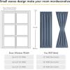 imageNICETOWN Door Curtain Panel Grey French Door Curtains Blackout Thermal Insulated Curtain Sidelight Privacy for WindowLiving RoomDoorwaysClassroom 25W by 72L inches 1 Panel100 Blackout  Stone Blue