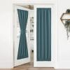 imageNICETOWN Door Curtain Panel Grey French Door Curtains Blackout Thermal Insulated Curtain Sidelight Privacy for WindowLiving RoomDoorwaysClassroom 25W by 72L inches 1 PanelSea Teal