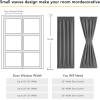 imageNICETOWN Door Curtain Panel Grey French Door Curtains Blackout Thermal Insulated Curtain Sidelight Privacy for WindowLiving RoomDoorwaysClassroom 25W by 72L inches 1 Panel100 Blackout  Grey