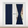 imageNICETOWN Door Curtain Panel Grey French Door Curtains Blackout Thermal Insulated Curtain Sidelight Privacy for WindowLiving RoomDoorwaysClassroom 25W by 72L inches 1 PanelNavy