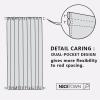 imageNICETOWN Door Curtain Panel Grey French Door Curtains Blackout Thermal Insulated Curtain Sidelight Privacy for WindowLiving RoomDoorwaysClassroom 25W by 72L inches 1 PanelBiscotti Beige