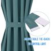 imageNICETOWN Door Curtain Panel Grey French Door Curtains Blackout Thermal Insulated Curtain Sidelight Privacy for WindowLiving RoomDoorwaysClassroom 25W by 72L inches 1 PanelSea Teal
