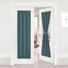 imageNICETOWN Door Curtain Panel Grey French Door Curtains Blackout Thermal Insulated Curtain Sidelight Privacy for WindowLiving RoomDoorwaysClassroom 25W by 72L inches 1 PanelSea Teal