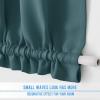 imageNICETOWN Door Curtain Panel Grey French Door Curtains Blackout Thermal Insulated Curtain Sidelight Privacy for WindowLiving RoomDoorwaysClassroom 25W by 72L inches 1 PanelSea Teal
