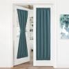imageNICETOWN Door Curtain Panel Grey French Door Curtains Blackout Thermal Insulated Curtain Sidelight Privacy for WindowLiving RoomDoorwaysClassroom 25W by 72L inches 1 PanelSea Teal