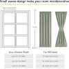 imageNICETOWN Door Curtain Panel Grey French Door Curtains Blackout Thermal Insulated Curtain Sidelight Privacy for WindowLiving RoomDoorwaysClassroom 25W by 72L inches 1 Panel100 Blackout  Sage Green