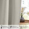 imageNICETOWN Door Curtain Panel Grey French Door Curtains Blackout Thermal Insulated Curtain Sidelight Privacy for WindowLiving RoomDoorwaysClassroom 25W by 72L inches 1 PanelNatural