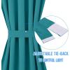 imageNICETOWN Door Curtain Panel Grey French Door Curtains Blackout Thermal Insulated Curtain Sidelight Privacy for WindowLiving RoomDoorwaysClassroom 25W by 72L inches 1 PanelPeacock Teal