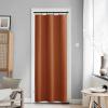 imageNICETOWN Door Curtain Panel Grey French Door Curtains Blackout Thermal Insulated Curtain Sidelight Privacy for WindowLiving RoomDoorwaysClassroom 25W by 72L inches 1 PanelBurnt Orange