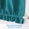 imageNICETOWN Door Curtain Panel Grey French Door Curtains Blackout Thermal Insulated Curtain Sidelight Privacy for WindowLiving RoomDoorwaysClassroom 25W by 72L inches 1 PanelPeacock Teal