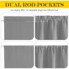 imageNICETOWN Door Curtain Panel Grey French Door Curtains Blackout Thermal Insulated Curtain Sidelight Privacy for WindowLiving RoomDoorwaysClassroom 25W by 72L inches 1 PanelSilver Grey
