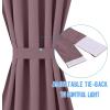 imageNICETOWN Door Curtain Panel Grey French Door Curtains Blackout Thermal Insulated Curtain Sidelight Privacy for WindowLiving RoomDoorwaysClassroom 25W by 72L inches 1 PanelDry Rose