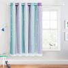 imageNICETOWN Girls Curtains for Bedroom Kids Room Decor White Mosquito Net amp Blackout Ombre Drapes Mix amp Match Star Cut Curtain Panels for Nursery Teal amp Purple Each is W52 x L84 Sold by 2 PCsTeal  Purple