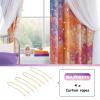 imageNICETOWN Girls Curtains for Bedroom Kids Room Decor White Mosquito Net amp Blackout Ombre Drapes Mix amp Match Star Cut Curtain Panels for Nursery Teal amp Purple Each is W52 x L84 Sold by 2 PCsYellow  Pink