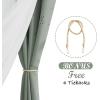 imageNICETOWN Girls Curtains for Bedroom Kids Room Decor White Mosquito Net amp Blackout Ombre Drapes Mix amp Match Star Cut Curtain Panels for Nursery Teal amp Purple Each is W52 x L84 Sold by 2 PCsMoon Star  Sage Green