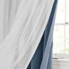 imageNICETOWN Girls Curtains for Bedroom Kids Room Decor White Mosquito Net amp Blackout Ombre Drapes Mix amp Match Star Cut Curtain Panels for Nursery Teal amp Purple Each is W52 x L84 Sold by 2 PCsMoon Star  Stone Blue