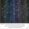 imageNICETOWN Girls Curtains for Bedroom Kids Room Decor White Mosquito Net amp Blackout Ombre Drapes Mix amp Match Star Cut Curtain Panels for Nursery Teal amp Purple Each is W52 x L84 Sold by 2 PCsMoon Star  Teal  Purple