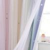 imageNICETOWN Girls Curtains for Bedroom Kids Room Decor White Mosquito Net amp Blackout Ombre Drapes Mix amp Match Star Cut Curtain Panels for Nursery Teal amp Purple Each is W52 x L84 Sold by 2 PCsMoon Star  Rainbow1