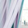imageNICETOWN Girls Curtains for Bedroom Kids Room Decor White Mosquito Net amp Blackout Ombre Drapes Mix amp Match Star Cut Curtain Panels for Nursery Teal amp Purple Each is W52 x L84 Sold by 2 PCsMoon Star  Teal  Purple