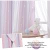 imageNICETOWN Girls Curtains for Bedroom Kids Room Decor White Mosquito Net amp Blackout Ombre Drapes Mix amp Match Star Cut Curtain Panels for Nursery Teal amp Purple Each is W52 x L84 Sold by 2 PCsPinke  Purple