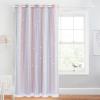 imageNICETOWN Girls Curtains for Bedroom Kids Room Decor White Mosquito Net amp Blackout Ombre Drapes Mix amp Match Star Cut Curtain Panels for Nursery Teal amp Purple Each is W52 x L84 Sold by 2 PCsPink  Grey