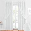 imageNICETOWN Girls Curtains for Bedroom Kids Room Decor White Mosquito Net amp Blackout Ombre Drapes Mix amp Match Star Cut Curtain Panels for Nursery Teal amp Purple Each is W52 x L84 Sold by 2 PCsMoon Star  Greyish White