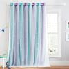 imageNICETOWN Girls Curtains for Bedroom Kids Room Decor White Mosquito Net amp Blackout Ombre Drapes Mix amp Match Star Cut Curtain Panels for Nursery Teal amp Purple Each is W52 x L84 Sold by 2 PCsTeal  Purple