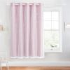 imageNICETOWN Girls Curtains for Bedroom Kids Room Decor White Mosquito Net amp Blackout Ombre Drapes Mix amp Match Star Cut Curtain Panels for Nursery Teal amp Purple Each is W52 x L84 Sold by 2 PCsPink