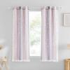 imageNICETOWN Girls Curtains for Bedroom Kids Room Decor White Mosquito Net amp Blackout Ombre Drapes Mix amp Match Star Cut Curtain Panels for Nursery Teal amp Purple Each is W52 x L84 Sold by 2 PCsPink  Grey