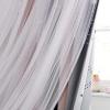 imageNICETOWN Girls Curtains for Bedroom Kids Room Decor White Mosquito Net amp Blackout Ombre Drapes Mix amp Match Star Cut Curtain Panels for Nursery Teal amp Purple Each is W52 x L84 Sold by 2 PCsMoon Star  Pink  Grey