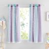 imageNICETOWN Kids Girls Bedroom Pink Curtains Star Cutout Blackout with White Sheer Pastel Nursery Window Curtain Panels for Thanksgiving Lavender Pink 2Pcs W52 x L84Teal  Purple