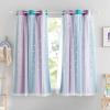 imageNICETOWN Kids Girls Bedroom Pink Curtains Star Cutout Blackout with White Sheer Pastel Nursery Window Curtain Panels for Thanksgiving Lavender Pink 2Pcs W52 x L84Teal  Purple