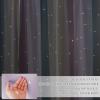 imageNICETOWN Kids Girls Bedroom Pink Curtains Star Cutout Blackout with White Sheer Pastel Nursery Window Curtain Panels for Thanksgiving Lavender Pink 2Pcs W52 x L84Purple  Blue  Yellow