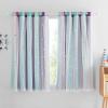 imageNICETOWN Kids Girls Bedroom Pink Curtains Star Cutout Blackout with White Sheer Pastel Nursery Window Curtain Panels for Thanksgiving Lavender Pink 2Pcs W52 x L84Teal  Purple