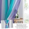 imageNICETOWN Kids Girls Bedroom Pink Curtains Star Cutout Blackout with White Sheer Pastel Nursery Window Curtain Panels for Thanksgiving Lavender Pink 2Pcs W52 x L84Ombre Sheer  Teal  Purple