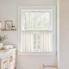 imageNICETOWN Kitchen Curtain Over Sink Window Set Farmhouse 24 Inch Length Small Bathroom Back Tab Pocket Linen Rustic Short Curtain Tier for Laundry Bay Window 55x24 Nautal Beige 1 PairNatural Beige
