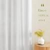 imageNICETOWN Kitchen Curtains 45 inch Length Grommet Short Curtains Semi Sheer Linen Drapes Privacy with Light Filtering for BedroomBasement Citrine W52 x L45 2 PanelsWhite