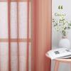 imageNICETOWN Kitchen Curtains 45 inch Length Grommet Short Curtains Semi Sheer Linen Drapes Privacy with Light Filtering for BedroomBasement Citrine W52 x L45 2 PanelsBurnt Orange