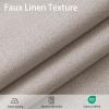 imageNICETOWN Natural Sand Linen Self Adhesive 100 Blackout RV Curtain Drape No Drill Easy to Install Camper Curtains for Kitchen Window Cover W35 x L63 1 PanelNatural Sand