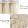 imageNICETOWN Nursery Blackout Curtains for Bedroom Living Room Crushed Sheer x Blackout Curtains 84 inches Long Farmhouse Curtains with Tie Backs for Kids 2 PCs W52 x L84 inch Biscotti BeigeBiscotti Beige
