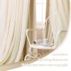 imageNICETOWN Nursery Blackout Curtains for Bedroom Living Room Crushed Sheer x Blackout Curtains 84 inches Long Farmhouse Curtains with Tie Backs for Kids 2 PCs W52 x L84 inch Biscotti BeigeBiscotti Beige